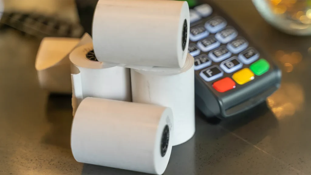 almacenar rollos térmicos