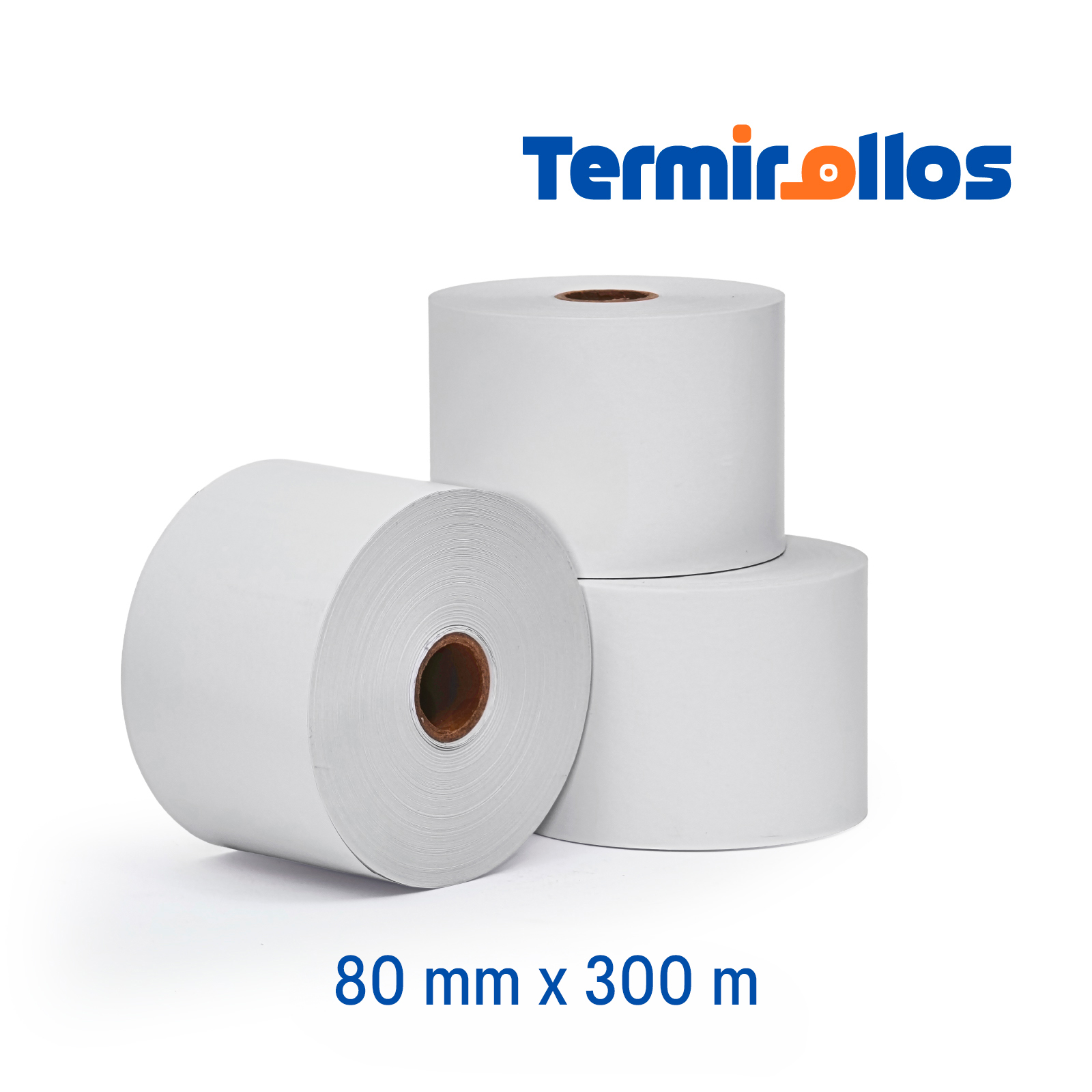 ROLLO PAPEL TERMICO LIBRE BPA 80MM ANCHO X 300MTS 70GRS CAJA DE 12 ROLLOS - Imagen 5