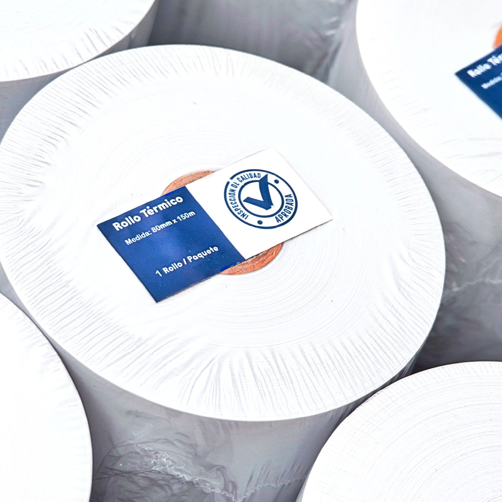 ROLLO PAPEL TERMICO LIBRE BPA 80MM ANCHO X 300MTS 70GRS CAJA DE 12 ROLLOS - Imagen 8
