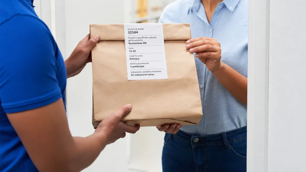 etiquetas sin liner para restaurantes